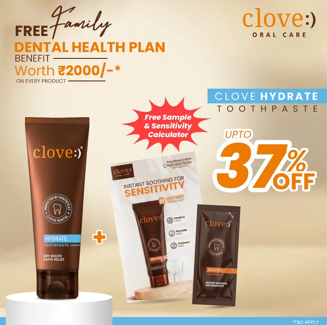 Buy Clove Hydrate Toothpaste & Get Free Sensitive Sachet Sample