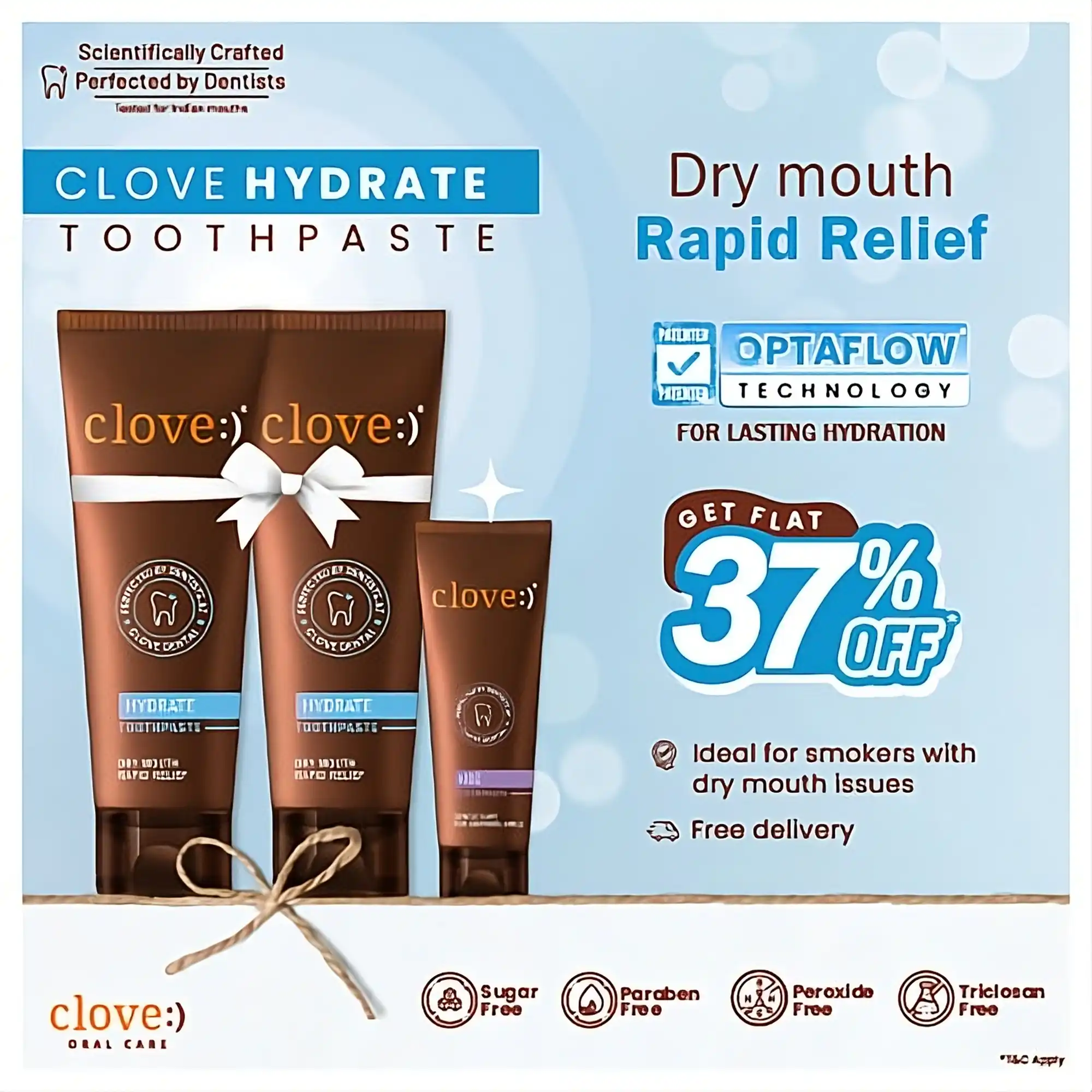 Buy Clove Hydrate Toothpaste (Pack of 2) & Get Free 40gm Kidz Sample
