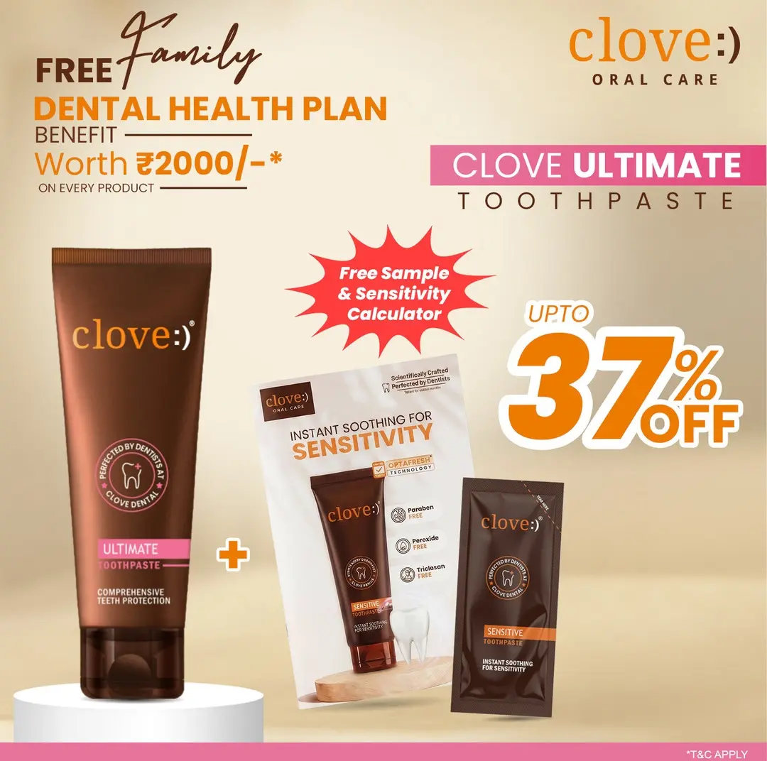 Buy Clove Ultimate Toothpaste & Get Free Sensitive Sachet Sample