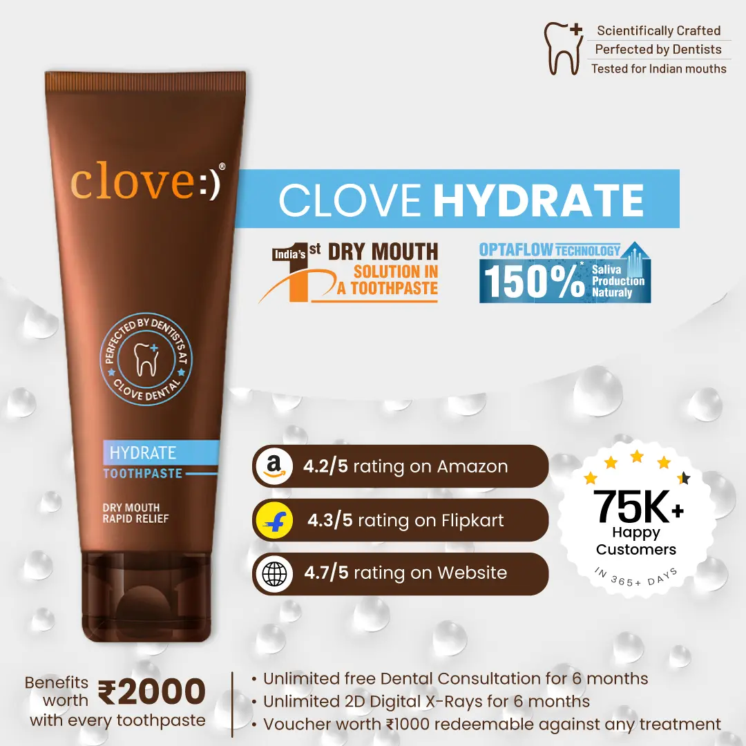 Clove Hydrate Toothpaste for Dry Mouth Relief & Saliva Support - Image 3