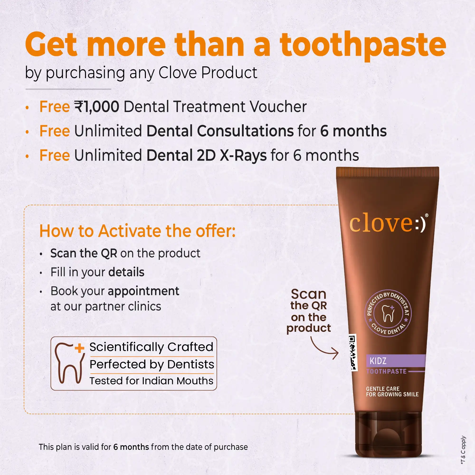 Kidz Toothpaste for Cavity Protection - 100% Safe, NO SLS, NO parabens. - Image 3